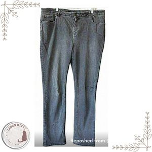 Boden Denim The Trafalgar Straight Leg‎ Gray Jeans Womens 18 Long